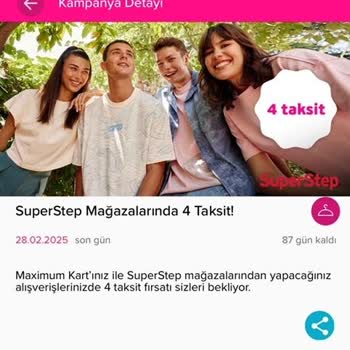 SuperStep Taksit Kampanyası Sorunu