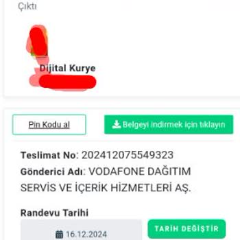 Vodafone Kuryesi Teslimat Yapmıyor İletişim Kurulamıyor
