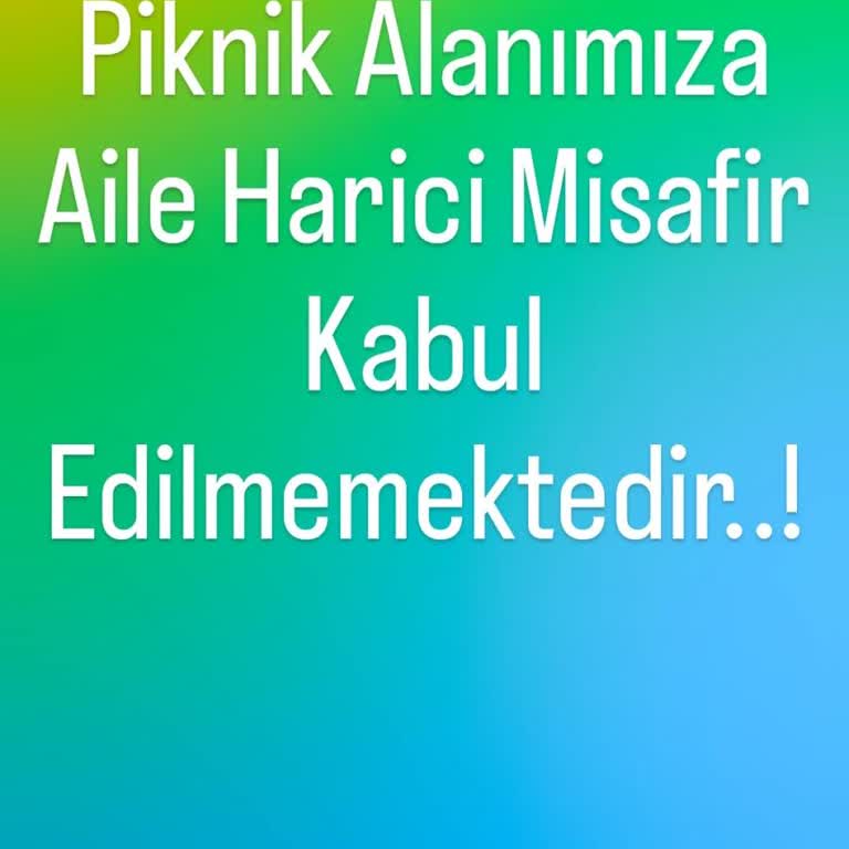 Ankara Büyükşehir Belediyesi Mesire Alanında Adaletsiz Giriş Kuralı