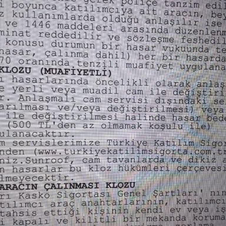 Kasko Poliçesi Kapsamında Cam Değişiminde Yaşanan Sorun