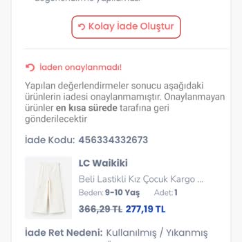 LCW'den Aldığım Ürün Kalitesi Hayal Kırıklığına Uğrattı!