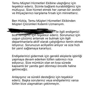 Temu'dan İade Sorunu Ve Müşteri Hizmetleri Eksikliği