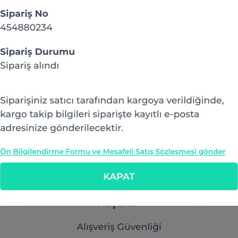 Satıcıya Ulaşamama Ve İptal Talebi Sorunu