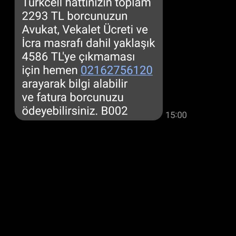 Yanlış Alacak Mesajları Ve Ulaşılamayan İletişim Hattı