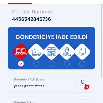 Kargo Teslim Edilmedi Ve İade Edildi