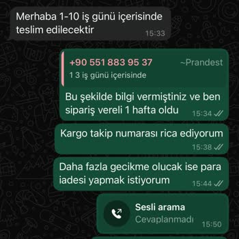 Siparişlerim Gelmedi Ve Yanıltıcı Bilgilendirme