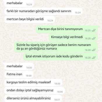 İletişimsizlik Ve Yanlış Bilgilendirme İle İlgili Şikayet