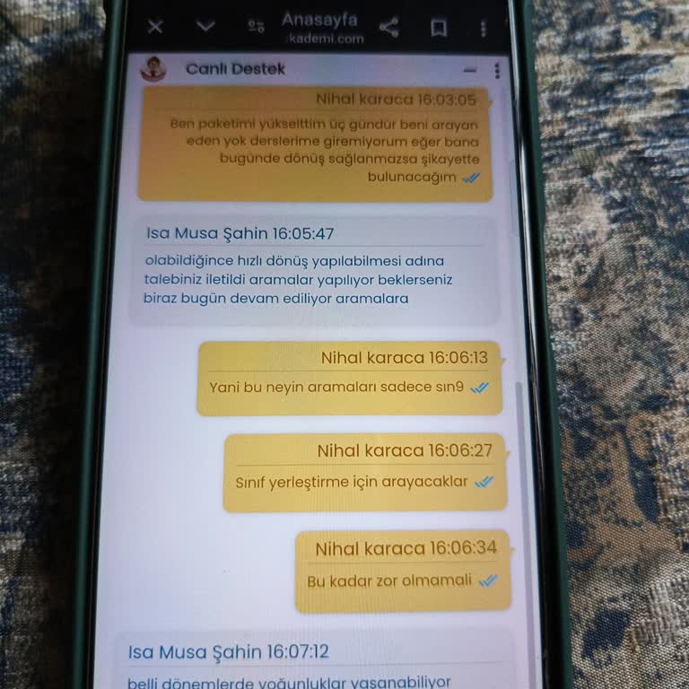 Eğitim Koçundan Geri Dönüş Bekliyorum
