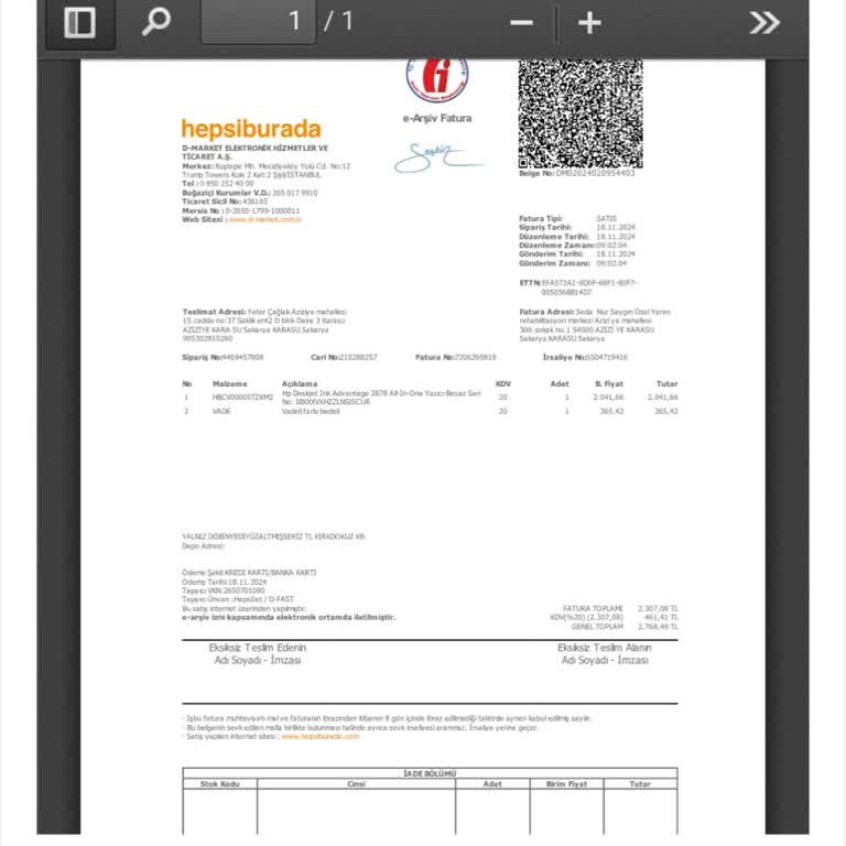 Yeni HP Yazıcı Kartuş Sorunu