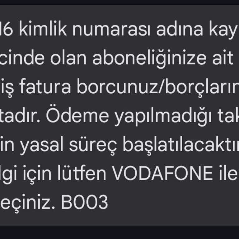 Vodafone'un Yanlış İşlemleri Ve Müşteri Hizmetleri Sorunu