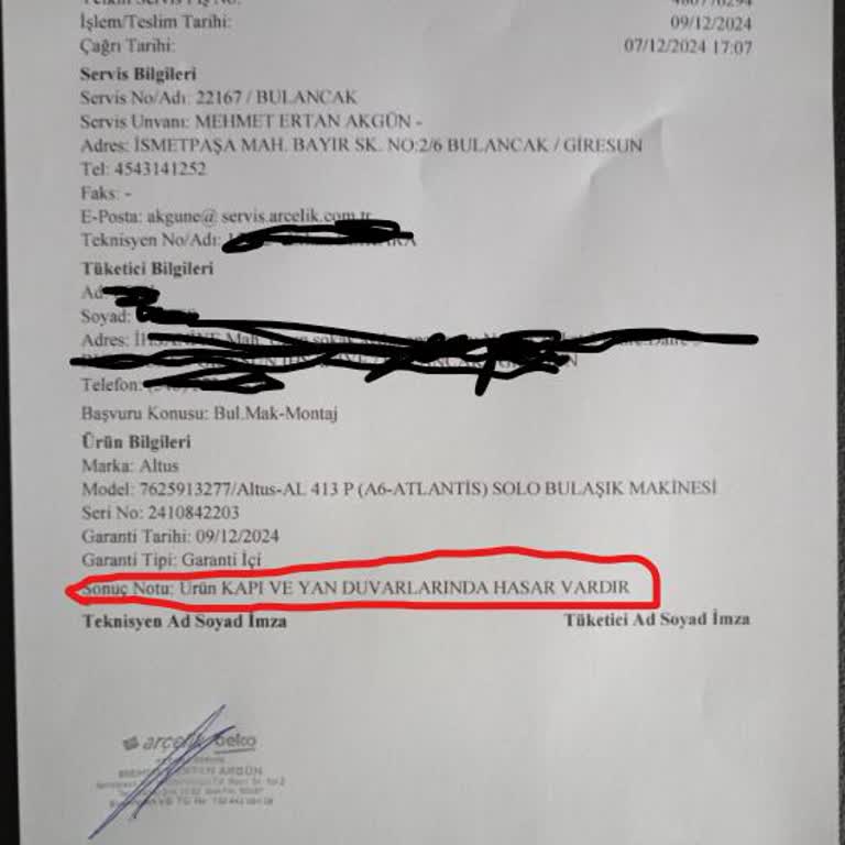 Hasarlı Bulaşık Makinesi Ve Geciken Çözüm