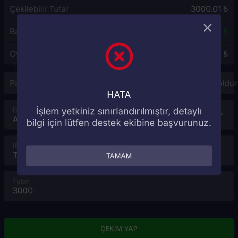 Kayıp Bonusunu Çekememe Sorunu