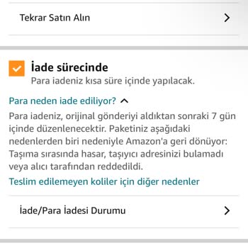 Amazon'da Güven Sarsan İade Sorunu