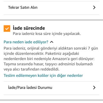 Amazon'da Güven Sarsan İade Sorunu