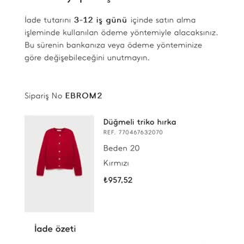 İndirimden Alınan Ürünler Gönderilmedi Ve İade Edildi