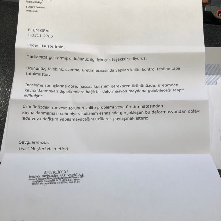 Kalitesiz Mont Ve Yetersiz Müşteri Hizmeti