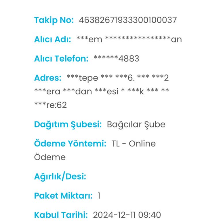 Kargoist İle İletişim Sorunu Ve Teslimat Gecikmesi