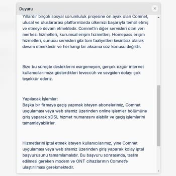 Aniden Kesilen İnternet Hizmeti Ve Ücret İadesi Talebi