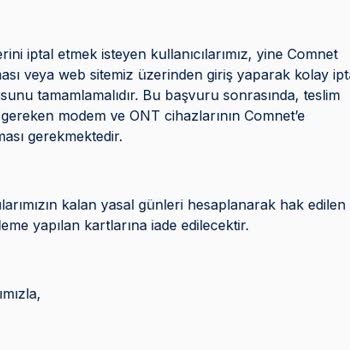 Aniden Kesilen İnternet Hizmeti Ve Ücret İadesi Talebi