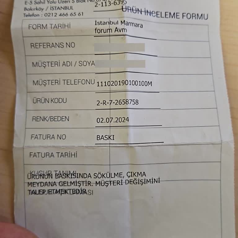 Lufian Mağazasında Ürün Değişim Çilesi