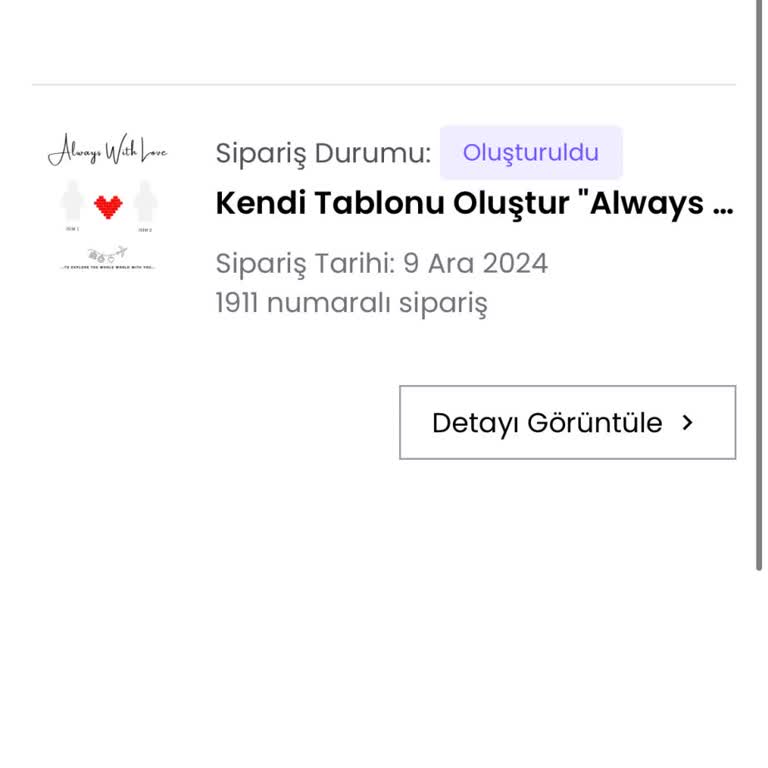 Yıl Dönümü İçin Aldığım Tablo Hüsranla Sonuçlandı