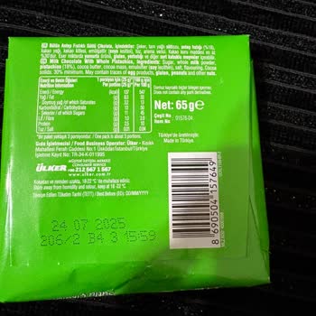 Antep Fıstıklı Çikolata Sorunu: Renk Ve Şekil Bozukluğu