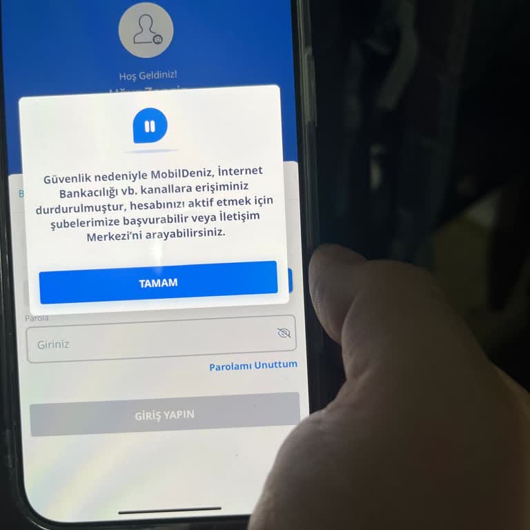 Denizbank Uygulama Erişim Sorunu Ve Mağduriyet