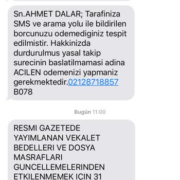 Eski Borç İddialarıyla Rahatsız Ediliyorum