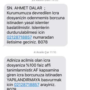Eski Borç İddialarıyla Rahatsız Ediliyorum