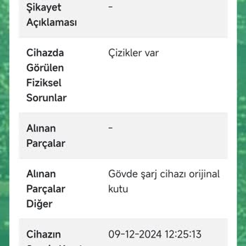 Garanti Kapsamında Olmayan Yüksek Ücretli Onarım Ve Kargo Ücreti Sorunu