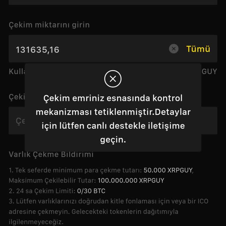 Kcex Borsasında Canlı Destek Ve Transfer Sorunu