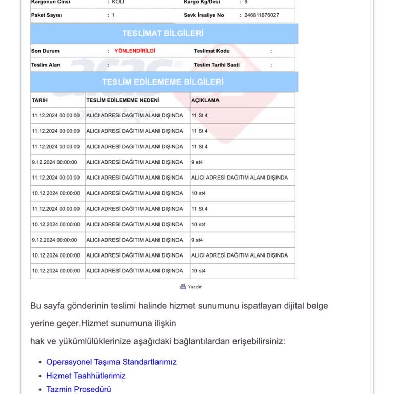 Yanlış Beyanla Mağduriyet: Kargo Teslim Edilmiyor