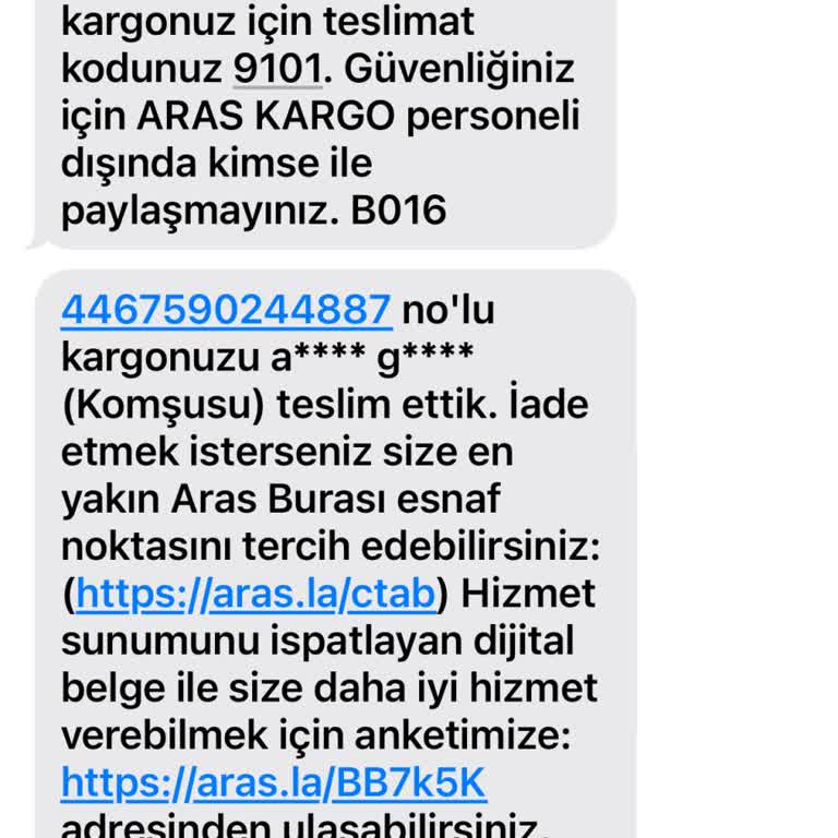 Kayıp Kargo Ve İlgisizlik