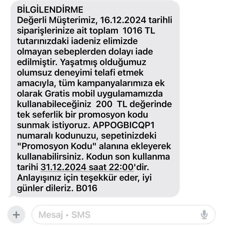 Sipariş İptali Ve Hatalı Kampanya Yönetimi