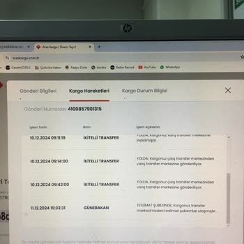Aras Kargo'da Beklenmedik Teslimat Sorunu
