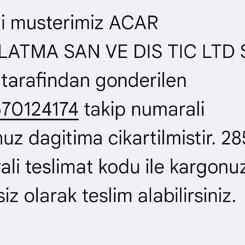 Sürat Kargo Kapıya Teslim Yapılmıyor