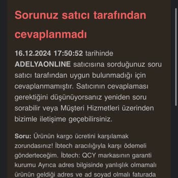 Garanti Sorunu Ve İade Sürecinde Yaşanan Zorluklar