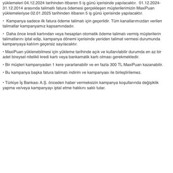 İş Bankası MaxiPuan Kampanyasında Yaşanan Sorunlar