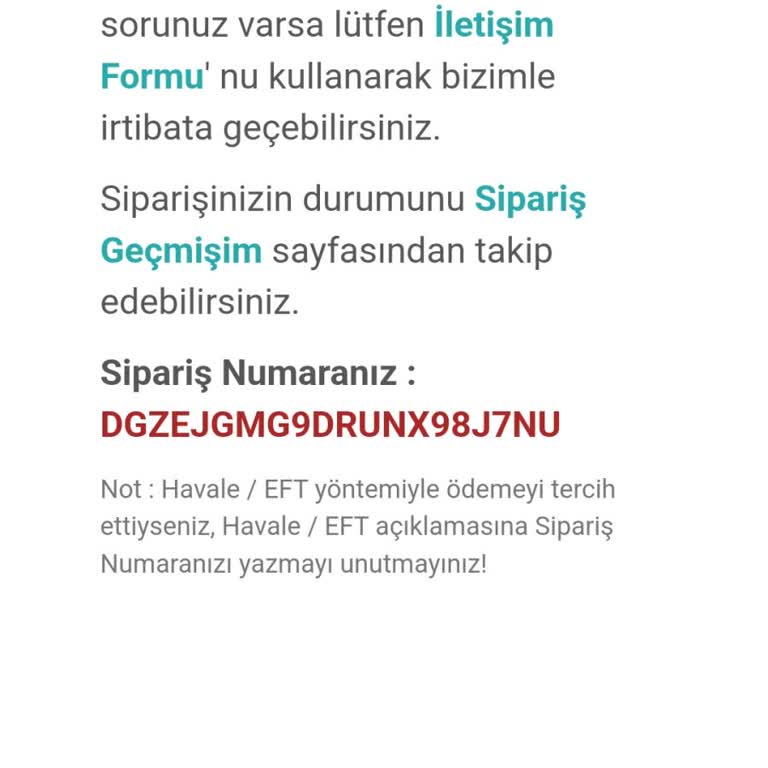 Otosilecek.com Sipariş Talebi