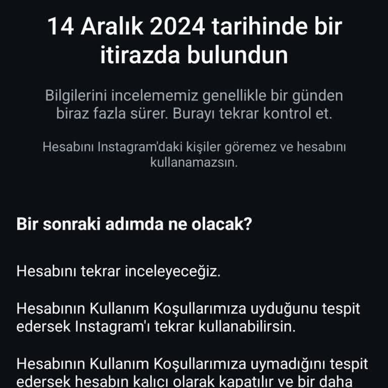 Instagram Hesabımın Haksız Yere Kapatılması Ve Geciken Geri Dönüş