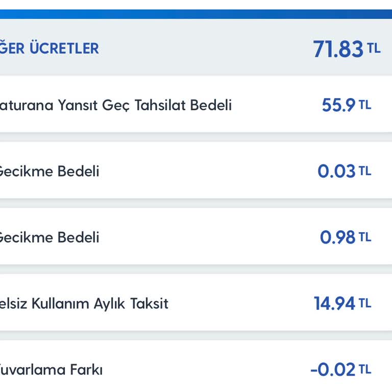Turkcell Faturasında Anlam Veremediğim Ek Ücret