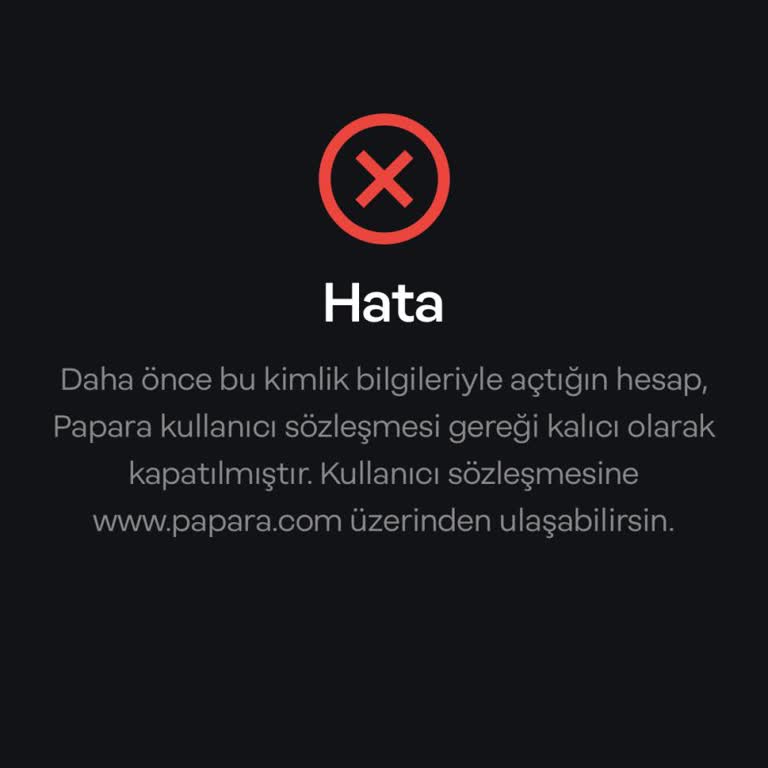 Papara Kimlik Doğrulama Hatası: Çözüm Bulamıyorum