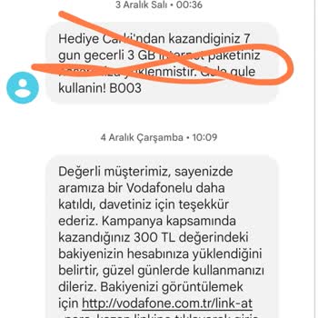 Vodafone Kampanya Sözleri Yerine Getirilmedi Ve Müşteri Hizmetleri İlgisiz