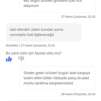 Yanlış Ürün Gönderimi Ve İletişimsizlik Sorunu