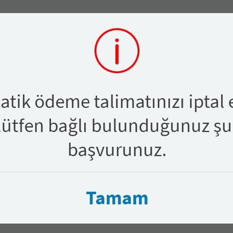 Halkbank Fatura Talimatı İptal Çilesi