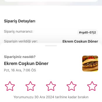 Geç Gelen Sipariş Ve İletişim Sorunları