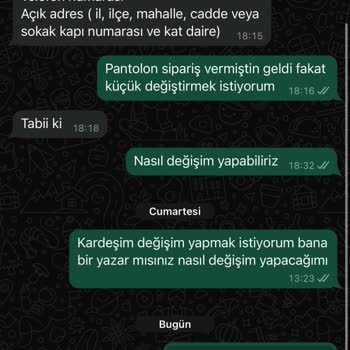 Freemen.tr Sipariş Değişiminde İletişim Sorunu