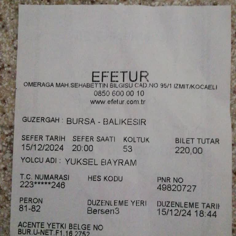 Yanlış Bilet Bilgilendirmesi Ve Müşteri Memnuniyetsizliği