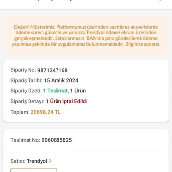 Tek Ürün Alımına Haksız İptal