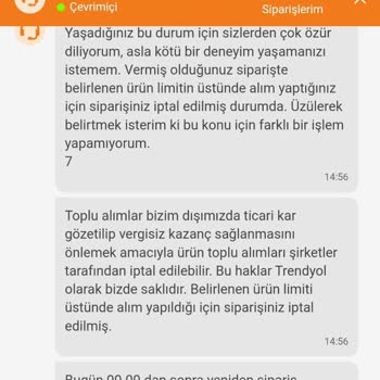 Tek Ürün Alımına Haksız İptal